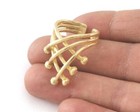 Adjustable Ring Raw Brass  18mm 8us Inner Size  3300 Ring23