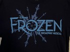 Disney Frozen The Broadway Musical T-shirt Size 2xl Puff Lettering New York