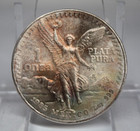 1985 Mexico Toned 1oz  999 Fine Silver Libertad Coin   104gra 