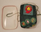 1940s Girl Scout Sash  Proficiency Badges  Spool Of Green Thread   Plastic Case