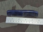 Vintage German Blue Black Marbled Plastic Hair Comb Combs 1940s Deadstock Nos