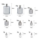 17 Pcs Precision Weight Set 10mg-100g Precision Steel Calibration Weight Kit Set