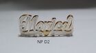 Personalized Double Name Plate  10k 14k silver Gold Overlay 