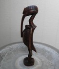 African Carved Wood Figure Senufo Tribal Fertility Sculpture Cote D  Ivoire