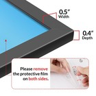 9x11 Black Picture Frame Hd Plexiglass Wall Display Vertical Horizontal