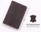 Leather Notebook Cover For Field Notes  Handmade Journal Cover For Moleskine    