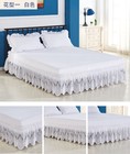 37cm Height Elastic Bed Skirt Princess Lace Dust Ruffle Twin Full Queen King