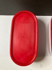 Tupperware 500 Ml 2 Cups Oval Container Modular Mates Lot Of 2 Red