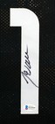 John Wall Autographed Black Houston Jersey - Beckett Witness  1