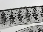 Antique Lace - Black Chantilly-style Lace - 19th Century - 6 Meters