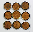 Vintage Lot Of 9 Different Un-used Soda   Beer Cork Lined Bottle Caps   Lot  8