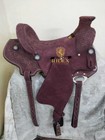 Rough Out Wade 8 5  Tree Gullet Western Horse Tack Leather Saddle With Set 