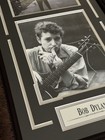 Bob Dylan Framed Coa Autographed Framed Black   White Picture  Museum Quality 