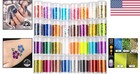 Vibrant 32 Colors Chunky   Fine Glitters - Perfect For Nails  Crafts   Festivals