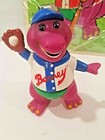 Barney The Purple Dinosaur Lot Kids Toy Figure Vhs Tape 2 Wooden Puzzles Vintage