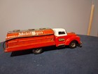 Vintage Tin Friction Ford Mobil Gas Toy Truck  Bondai Model From Japan 1950s