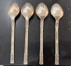 Wallace Aegean Weave Sterling Silver Teaspoons 6 5 8    Set Of 4 No Mono