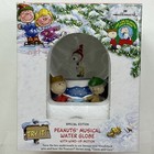 Hallmark Peanuts Snoopy Snow Water Globe Linus   Lucy Woodstock Skating Musical