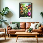 Pinffshu Hummingbird 12x16 Inch  Green  Red  Yellow  Blue  Purple  Orange 