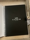 Coach Signature Canvas   Leather Organizer Day Planner White beige C2798