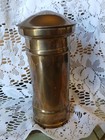 Vintage English Post Office Pillar Brass Coin Bank Or Stamp Dispenser England