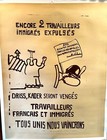 Original Mai 68 Affiche French Poster Original 34  X 44  Immigration Protest