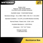 Resistor Resistance Precision Variable Decade Resistor Resistance Box 9999 9  