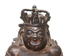 Buddha Important Antique Chinese Bronze Figure Of Budai Ming 1580