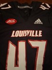 Louisville Cardinals Game Worn Issued Football Jersey Acc Conference