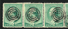 Fancy Cancel Targete Strip Of 5 2 Cent Washington Sc  213 Banknote 1888 Us 8d11