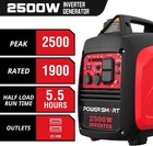 Powersmart 2500-watt Portable Inverter Generator Gas Powered Super Quiet Low Oil
