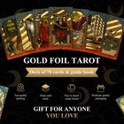 78 Gold Foil Tarot Deck With Gift Box original Design Rider Waite Tarot Cards   