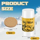 144g Rub On Ski Snowboard Wax Kit  Portable Universal Nordic Glide Cross Coun   