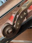 Old Vintage Antique Violin Body With Wood Coffin Case For Restoration As Is 