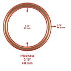 2 Exhaust Pipe Gaskets For Honda Vt750dc Shadow Spirit 750 2001-2003 2005 2006