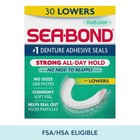  3 Pack  Sea Bond Lower Secure Denture Adhesive Seals  Fresh Mint  30 Count