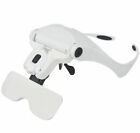 Magnifying Glass Led Light Head Loupe Jeweler Watch Bright Magnifier W  5 Lens