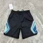 Jordan Shorts Boys Medium Black Blue Air Heat Diamond Graphic Basketball Logo
