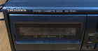 Vintage Technics Rs-tr180 Dual Stereo Black Cassette Deck Parts Only Turns On