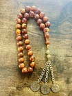 German Amber 33 Beads Misbaha Tasbih Faturan              Prayer Beads Rosary