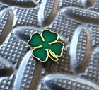 Shamrock   Four Leaf Clover Lapel Or Hat Pin - St  Patrick