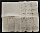 1848 Antique Sale Of Timber Handwritten Legal Document Original 