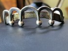 Vtg Sterling Silver 925 Modernist Cuff Bracelet Taxco Mexico Signed