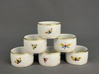 6 Herend Rothschild Bird  ro  Porcelain 1 3 8  Napkin Rings 270 ro  Mint