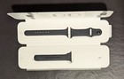 Apple Watch Silicone 44mm Sport Band Space Black W  Stainless Steel Pin - Nob