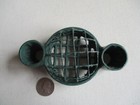 Rare Vintage Chicken Wire Green Metal Flower Frog