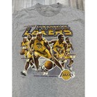 Vintage Lakers Rap T-shirt Kobe Bryant Shaq Oneil Fisher Gray Mens Large Rare