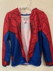 Marvel Spider-man Boys Zip Up Hoodie Size 7 Jumping Beans Costume Sweatshirt Red