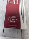 Mechanical Pencil Cross  9mm Refills 12 Leads 3 Erasers 8401 Replacement