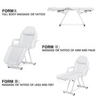 Artist Hand White Massage Table Adjust Facial Bed Tattoo Beautysalon Spa W stool